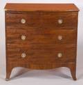 George III Mahogany Bowfront Chest of Drawers
