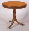 Regency Birdseye Maple and Rosewood Inlaid Mahogany Tilttop Tripod Table