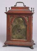 Rococo Red Japanned Bracket Clock
