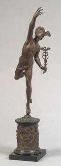 Grand Tour Bronze Figure of Giambolognas Mercury