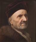 Berlin Painted Porcelain Plaque of an Elderly Man