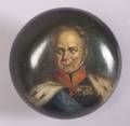Russian Lacquer Portrait Tobacco Box