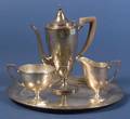 Four Piece Tiffany  Co Sterling Demitasse Set