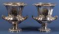 Pair of English Silver Plated Wine Coolers