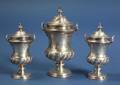 Set of Three George II Silver Casters