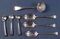 Seven Georgian Flatware Items