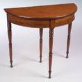 Regency Mahogany Demilune Side Table