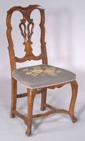 German Fruitwood Rococo Side Chair