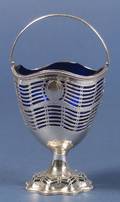 George III Hester Bateman Silver Sugar Basket
