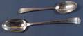 Two George III Hester Bateman Silver Spoons