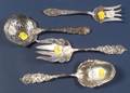 Group of Four American Sterling Flatware Servers