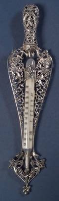 George W Shiebler Silvermounted Thermometer