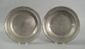 Two Philadelphia pewter shallow bowls