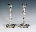 Pair of Georgian silver candlesticks ca 17571758
