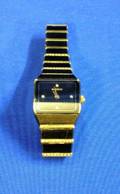 Onyx Diamond and Gold Rado Jubile Ladys Wristwatch