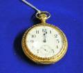 Gold Waltham Appleton Trary  Co 17Jewel Open Face Pocket Watch