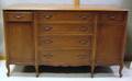 Paine Furniture Provincial Louis XV Style Carved Beechwood and Mahogany Veneer Sideboard