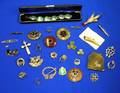 Twentyone Pieces of Scottish and Irish Silver and Silvertone Jewelry
