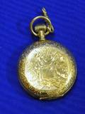 Waltham 14kt Gold Chased Hunter Case Pocket Watch