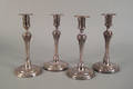 Set of four Sheffield plate candlesticks ca 1800