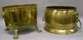 Two Georgianstyle Brass Coal Buckets