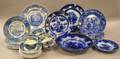 Thirty Pieces of Assorted English Transfer Decorated Ceramic Tableware