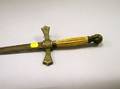 Fraternal Sword with Bronze Skull Pommel and Bone Handle