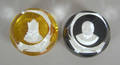 Two Baccarat sulfide paperweights of Charlemagne and Sir Winston Churchill