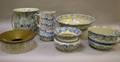 Six Pieces of Assorted Blue and White Spongeware