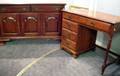 Pennsylvania House Colonial Revival Maple Sideboard and a Colonial Revival Maple Flattop Youths Desk