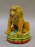 Rock Valley Toys Cloth and Lithographed Tin BatteryOperated Circus Lion