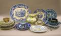 Approximately Twentyfour Pieces of Assorted English Transfer Staffordshire Tableware