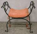 Art Deco Wrought Iron Stool