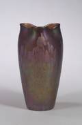 Loetz Attributed Iridescent Oil Spot Pattern Art Glass Vase