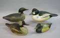 Four Carved and Painted Wooden Duck Decoys