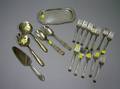 Group of Assorted Sterling Silver Flatware and a Small Salver