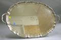 Tiffany  Co Silver Plated Piecrust Serving Tray