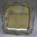 Gorham Square Sterling Silver Square Tray with Openwork Rim