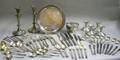 Group of Group of Silver Plated Table Items and Flatware