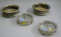 Two Pairs of Silver Plated Wine Coasters