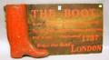 Decorative Carved and Painted The Boot Wooden Tavern Sign