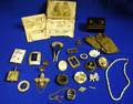 Miscellaneous Lot of MotherofPearl and Edwardianstyle Jewelry and Miscellany