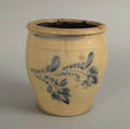 One and a half gallon stoneware crock 19th c