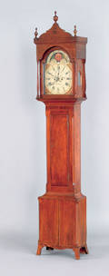 Pennsylvania Federal walnut tall case clock ca 1810