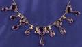 Antique 14kt Gold and Amethyst Fringe Necklace