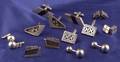 Seven Pairs of Mexican Silver Cuff Links