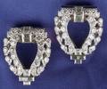 Art Deco Platinum and Diamond Dress Clips Cartier
