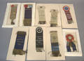 Nine political ribbons