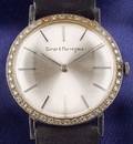 Gentlemans 14kt White Gold and Diamond Wristwatch GirardPerregaux