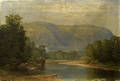 American oil on canvas landscape